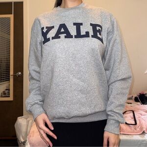 Champion Yale Gray Crew Neck Women's Sweater